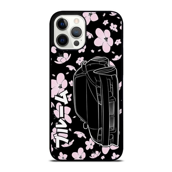 Cherry Blossom JDM Drift Illustrated iPhone Case - Picture 1 of 1